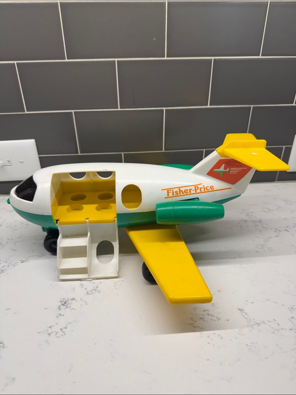 Fisher Price Little People Vintage Play Family Jetliner -